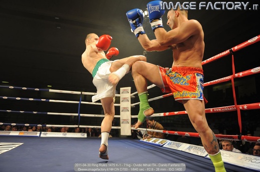 2011-04-30 Ring Rules 1475 K-1 - 71kg - Ovidio Mihali ITA - Danilo Fanfano ITA